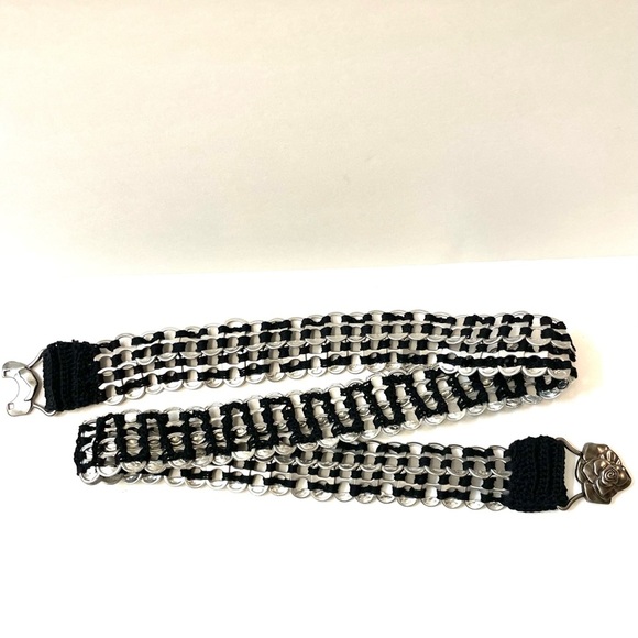 Soda Pop Tab Crochet Rose Buckle Y2K Belt - Picture 2 of 7